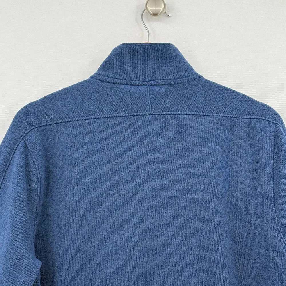 Banana Republic Quarter Zip Pullover Mens Large Blue Polartec Sweater Preppy